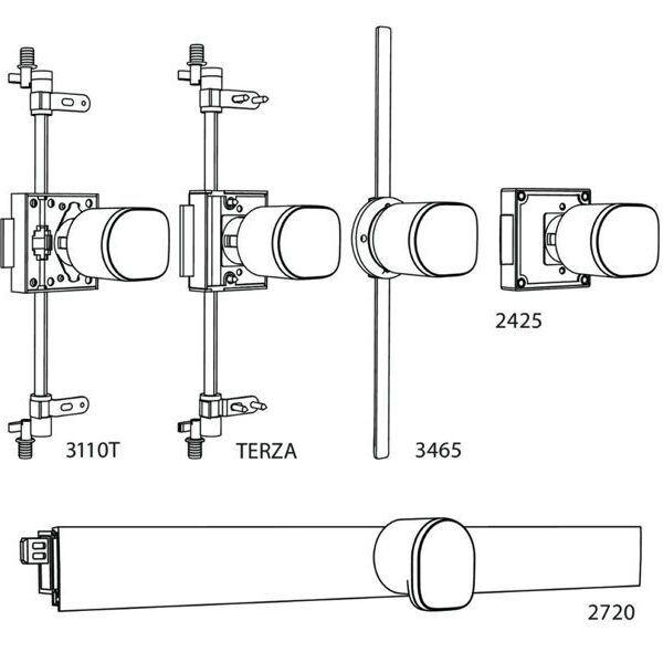 furniOlive Schrankschloss, Heusser Olive 3495